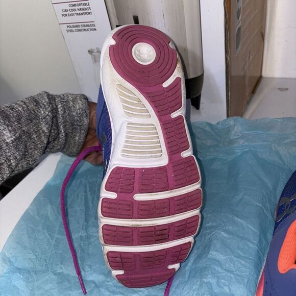 Under Armour UA GS Assert 8 Sneaker Blue Youth Size 6Y/7.5 Ladies - Picture 11 of 11